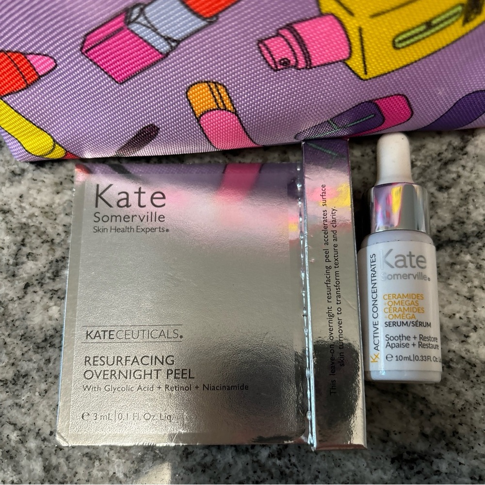 Bonus gift ceramides Serum 🎁Kate Somerville RESURFACING OVERNIGHT PEEL 3ml